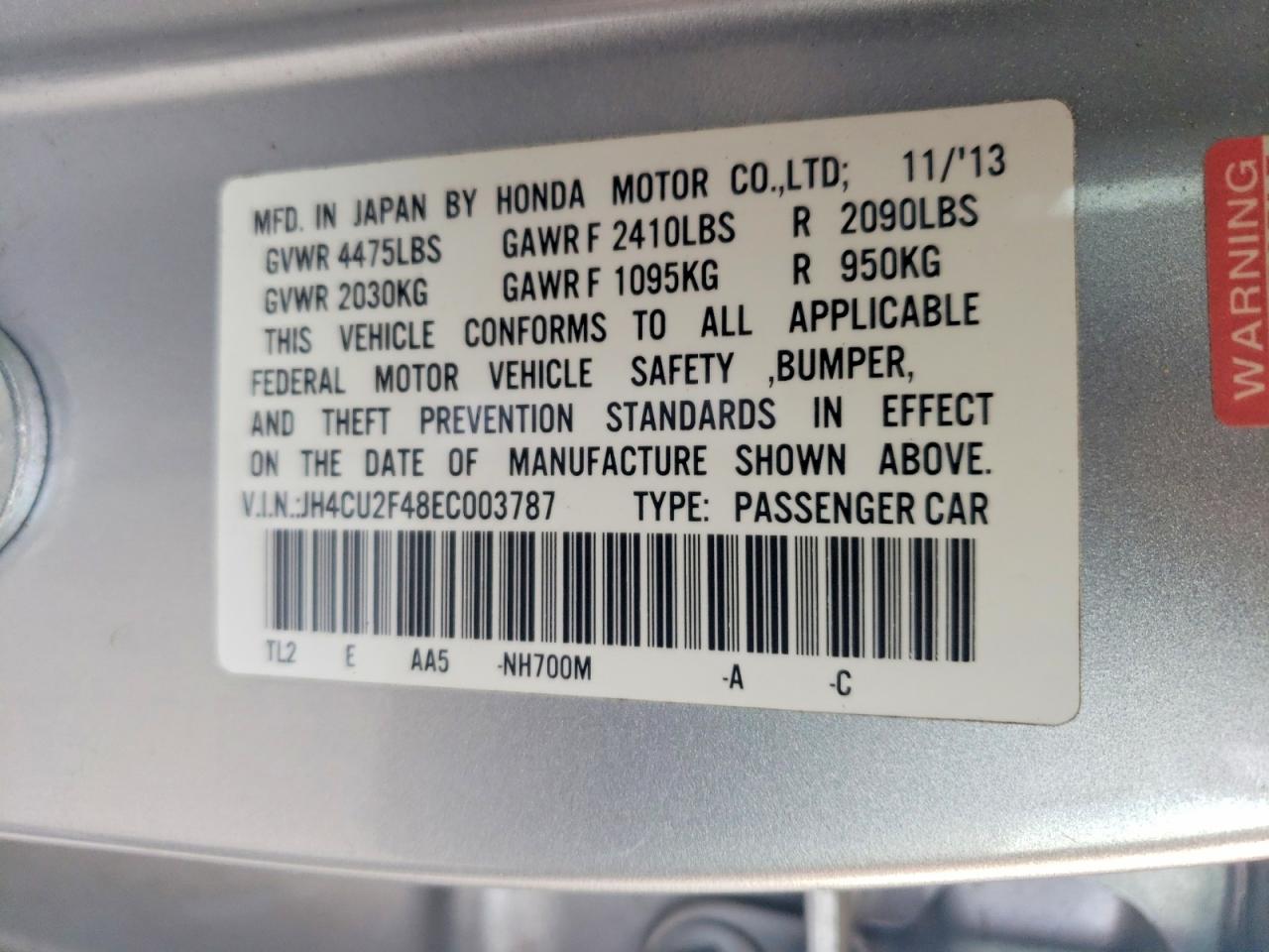 2014 ACURA TSX