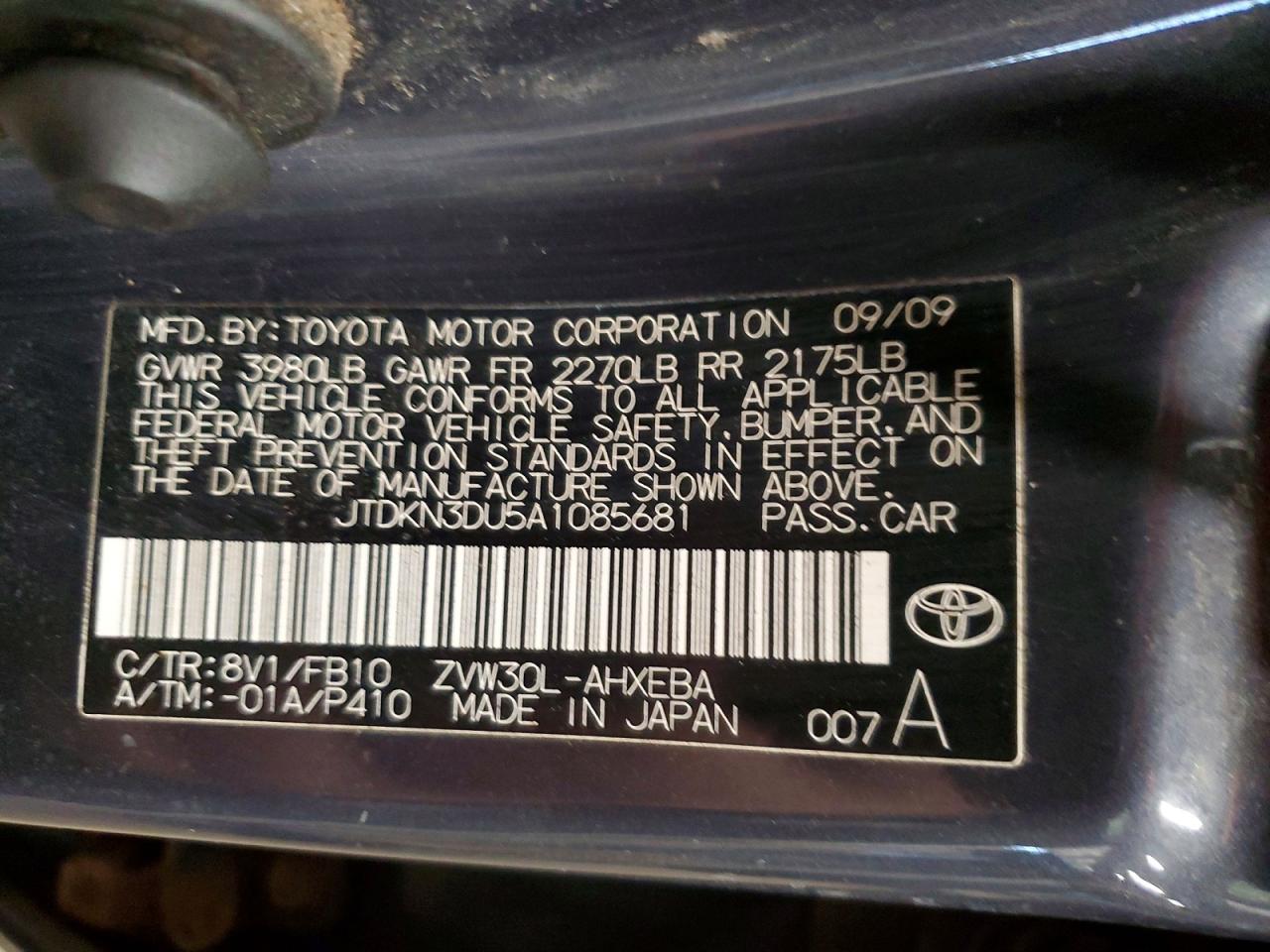 2010 TOYOTA PRIUS