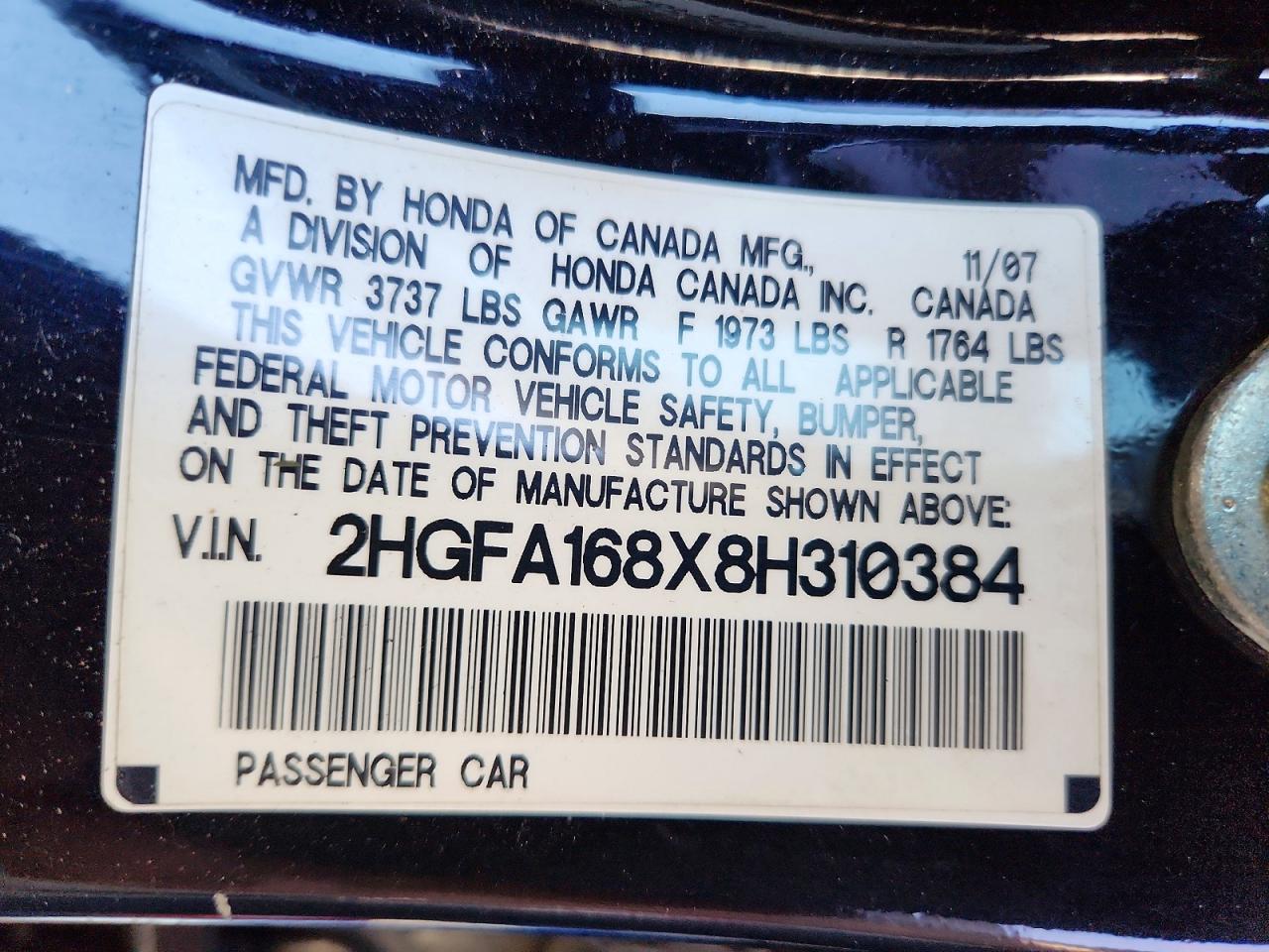 2008 HONDA CIVIC