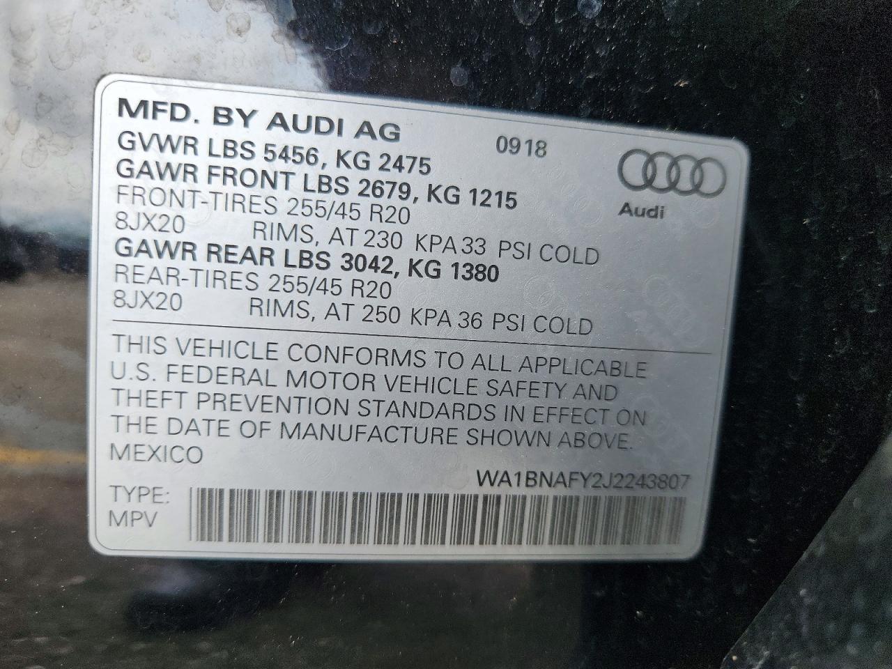 2018 AUDI Q5