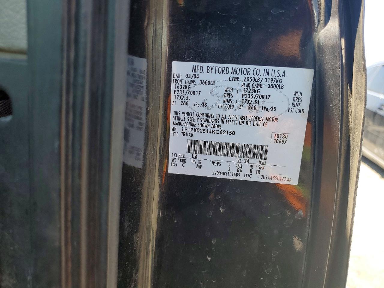 2004 FORD F150