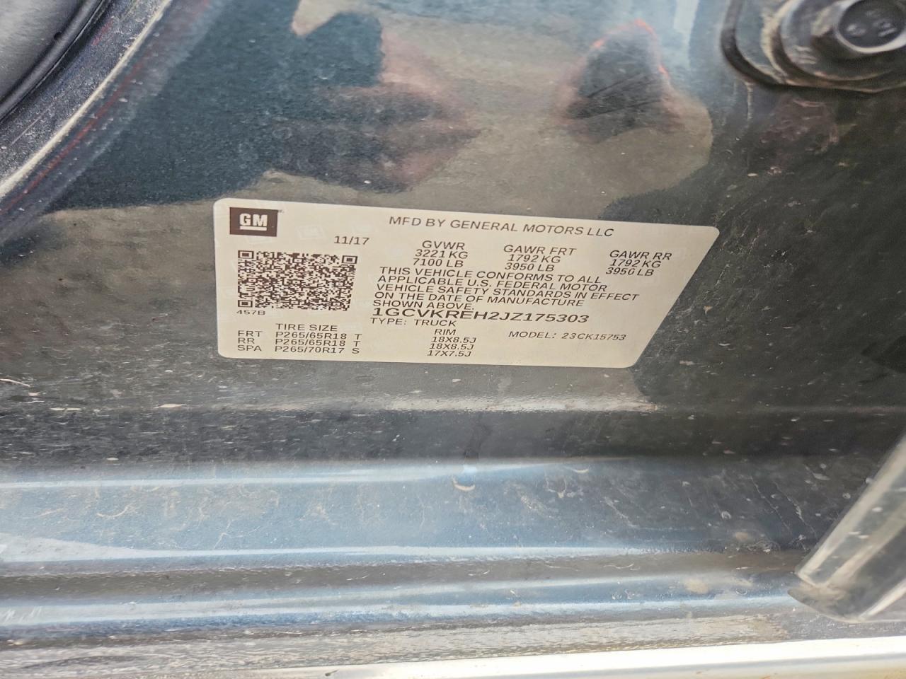 2018 CHEVROLET SILVERADO