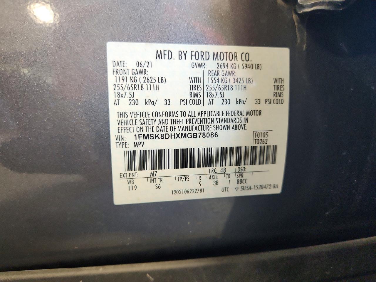 2021 FORD EXPLORER