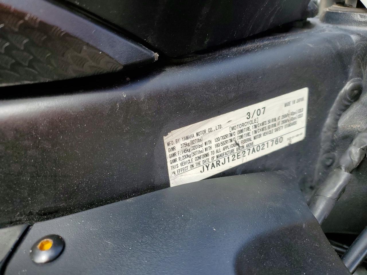 2007 YAMAHA YZF