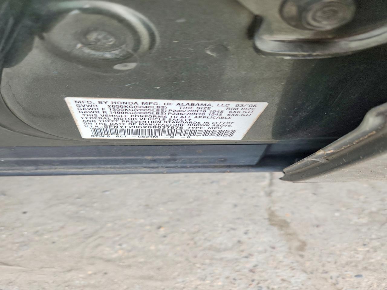 2006 HONDA PILOT