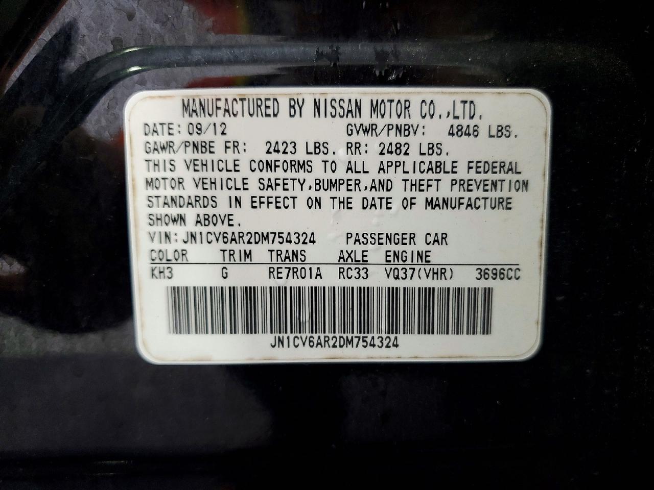 2013 INFINITI G37