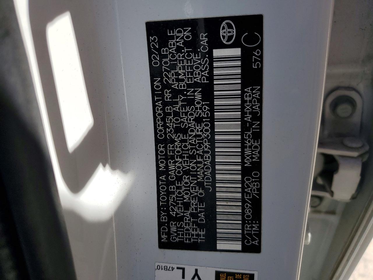 2023 TOYOTA PRIUS