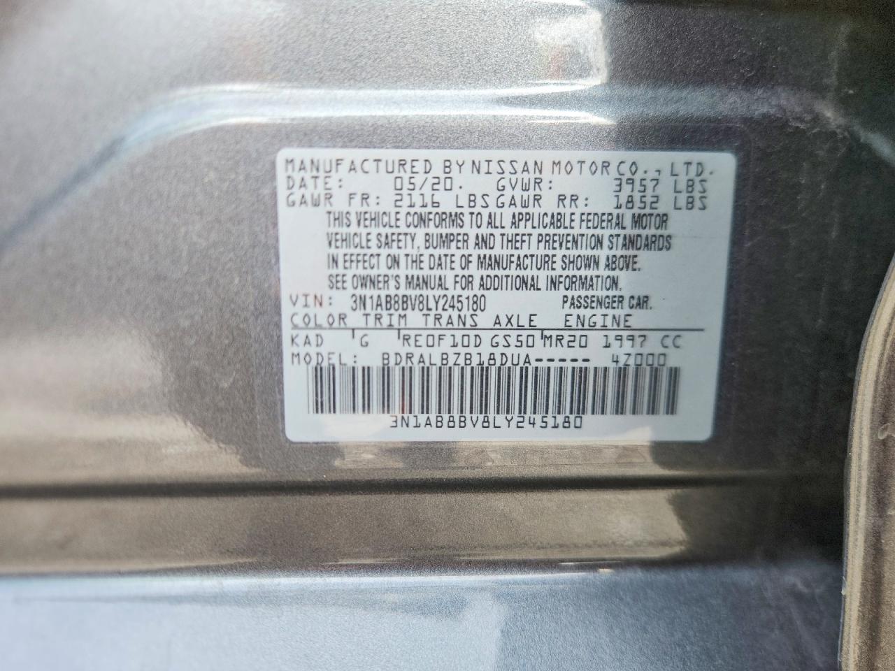 2020 NISSAN SENTRA