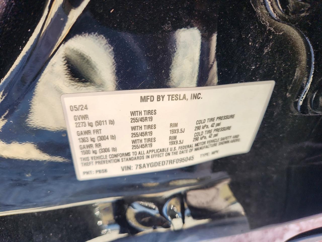 2024 TESLA MODEL Y
