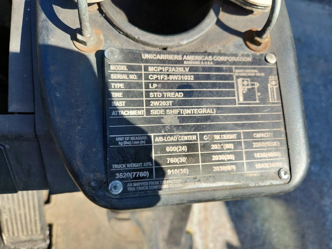 2019 UNICARIERS FORKLIFT