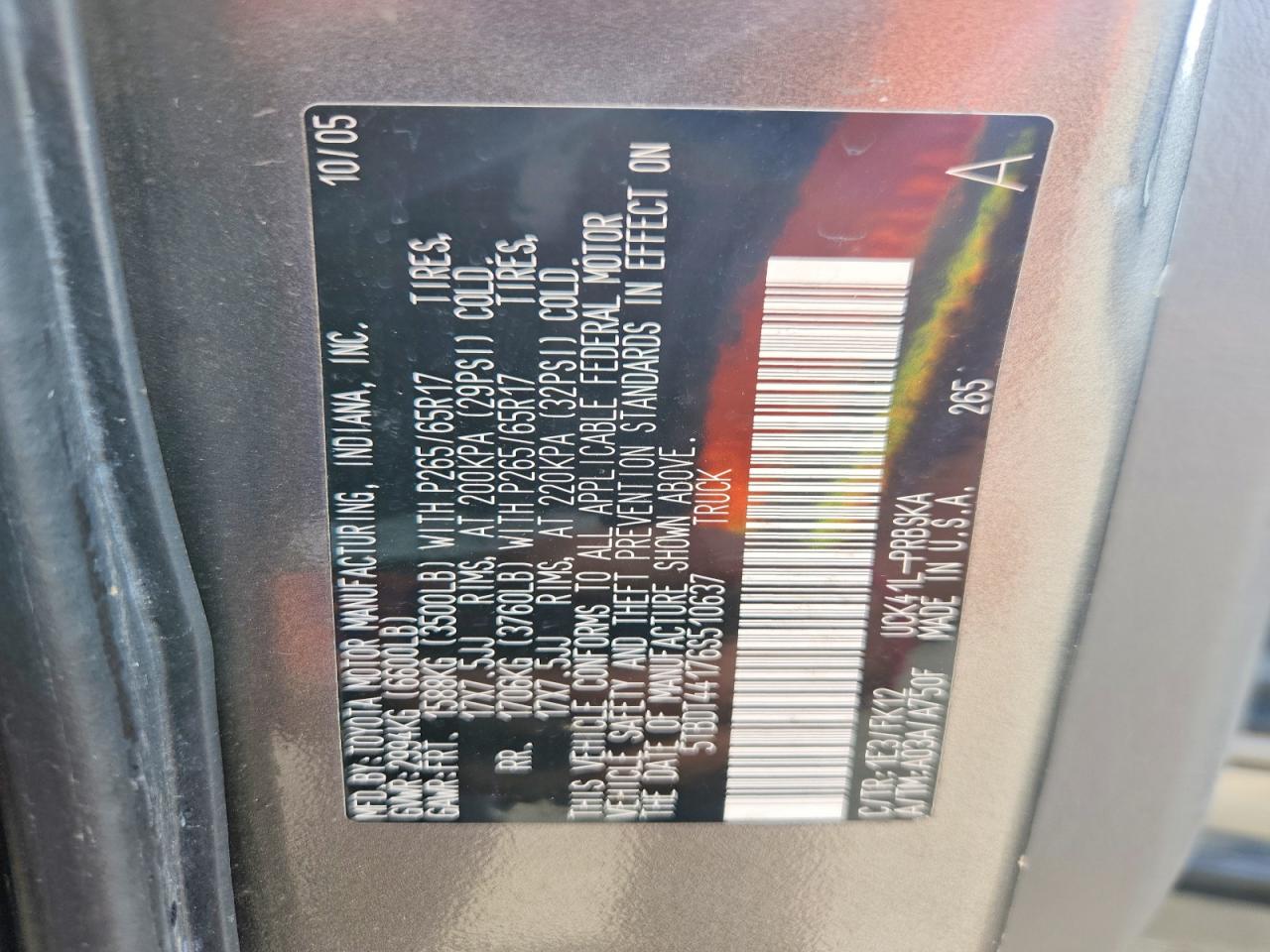 2006 TOYOTA TUNDRA