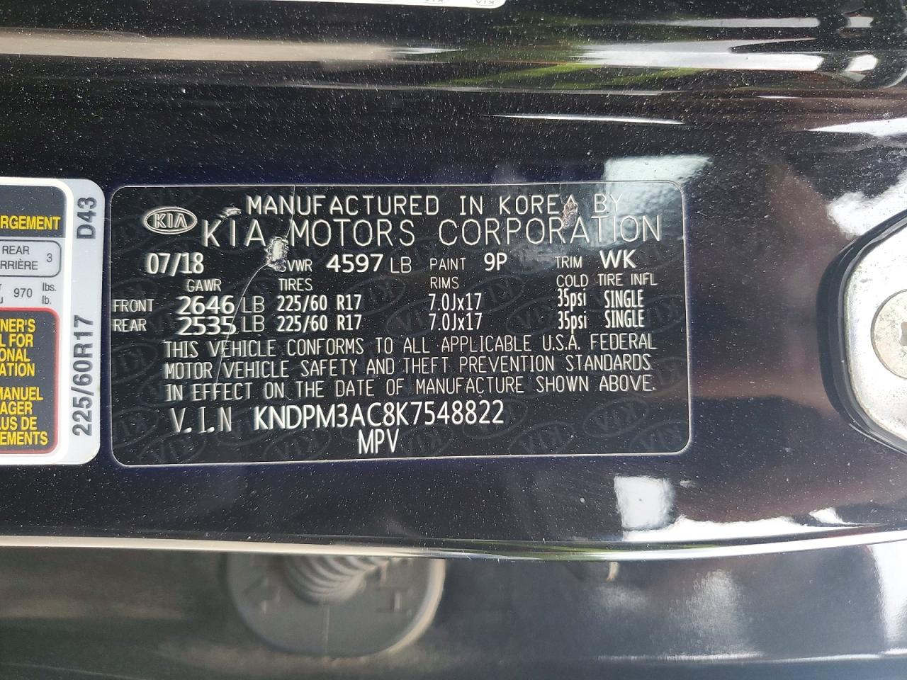 2019 KIA SPORTAGE