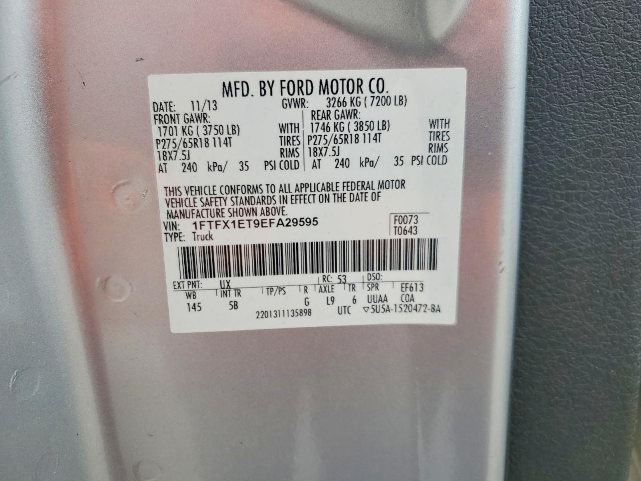 2014 FORD F150