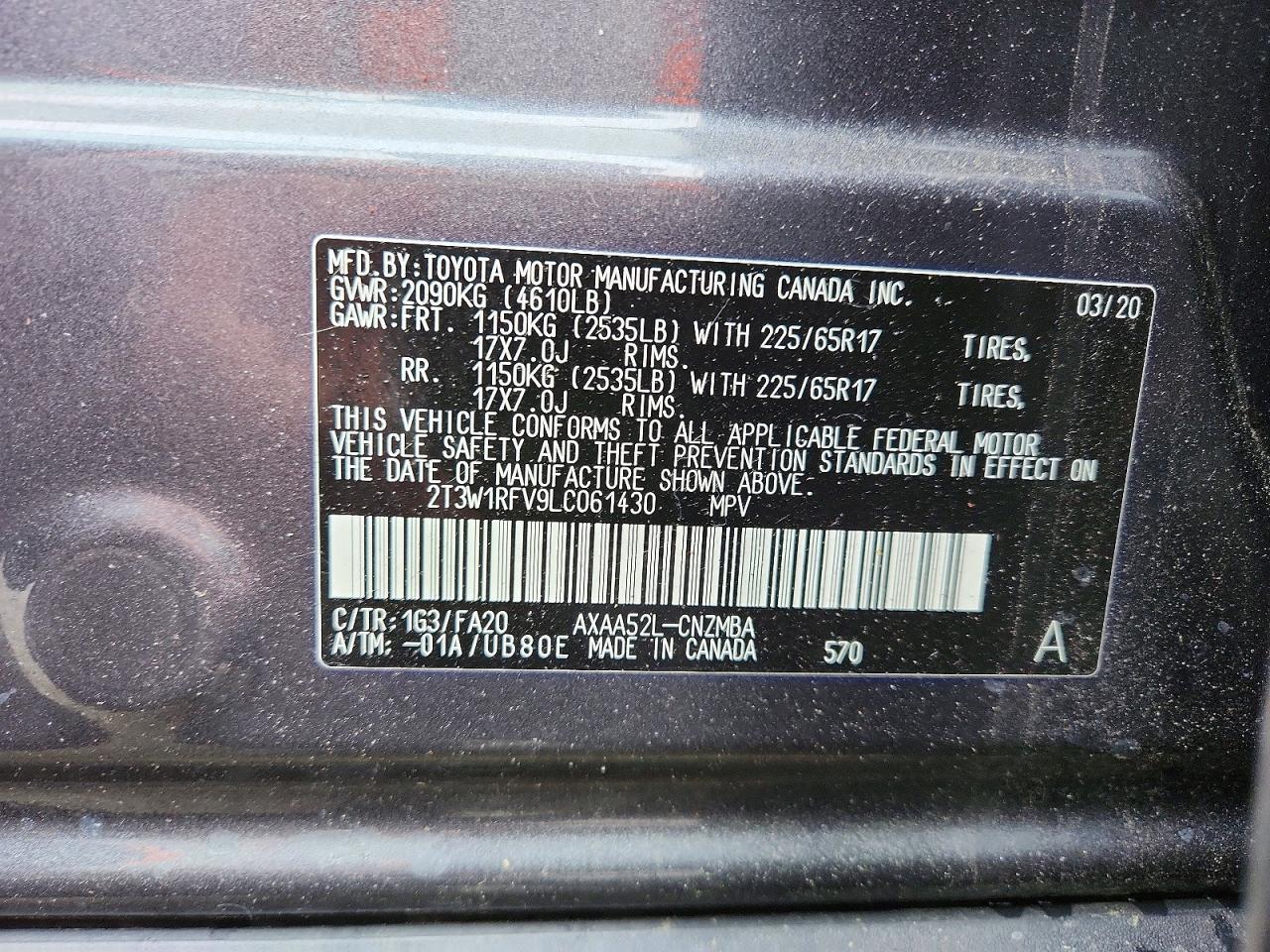 2020 TOYOTA RAV4
