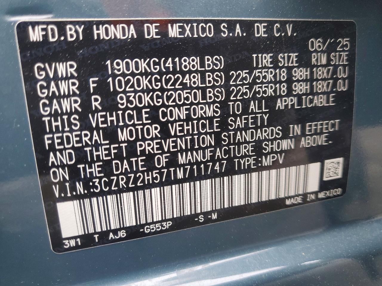 2026 HONDA HR-V