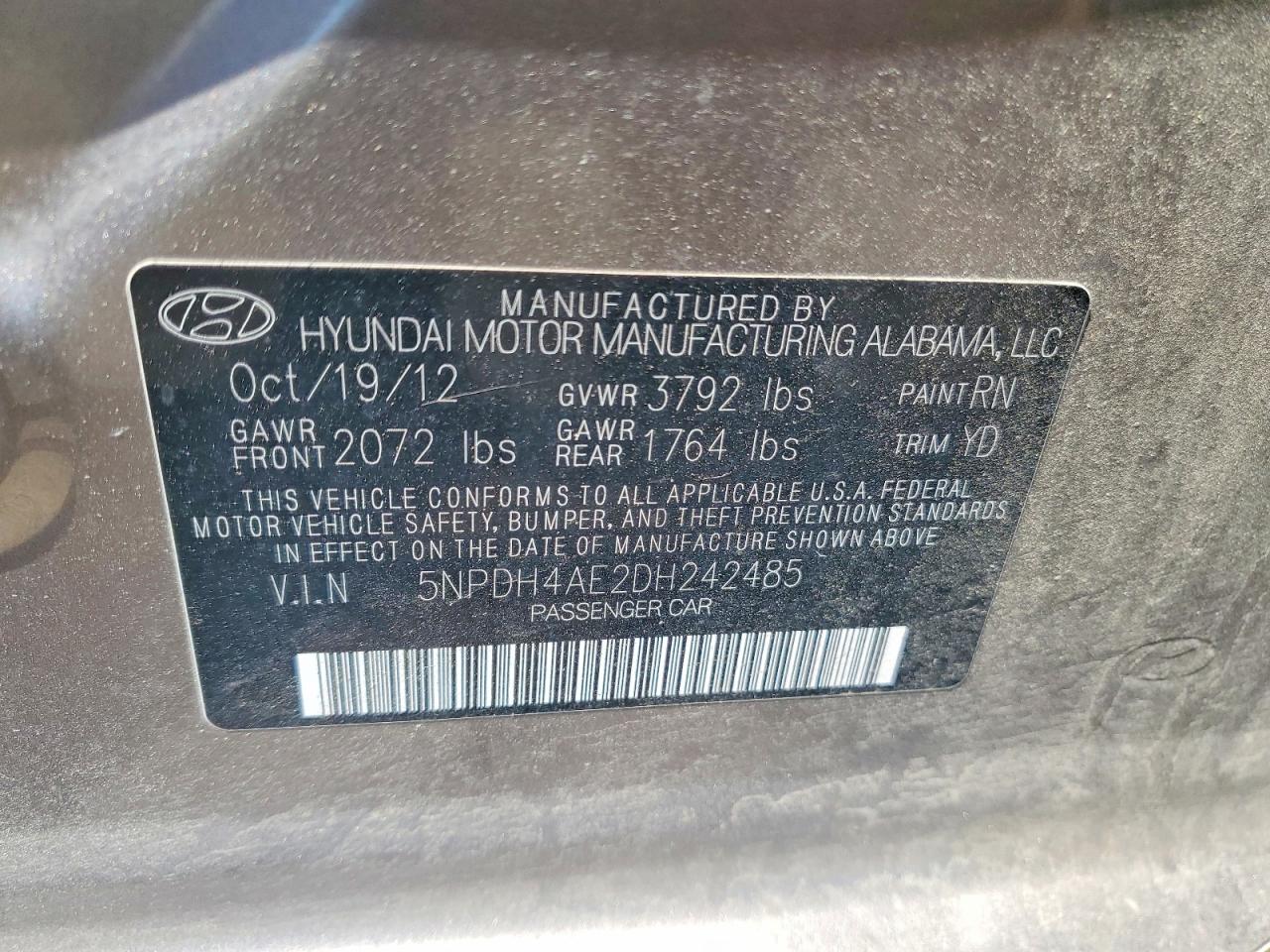 2013 HYUNDAI ELANTRA