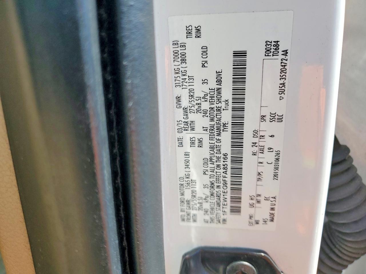 2015 FORD F150