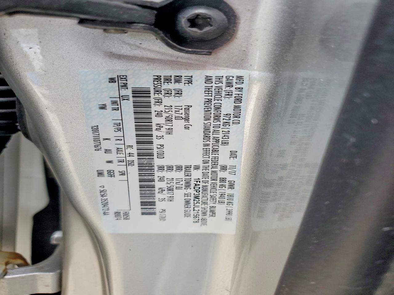 2018 FORD FOCUS