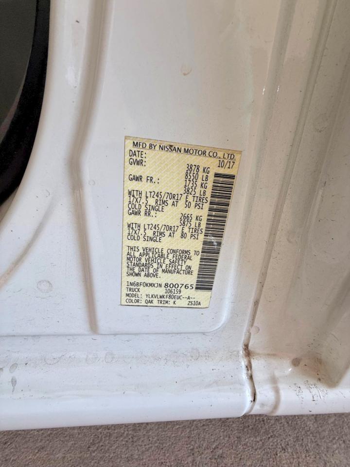2018 NISSAN NV