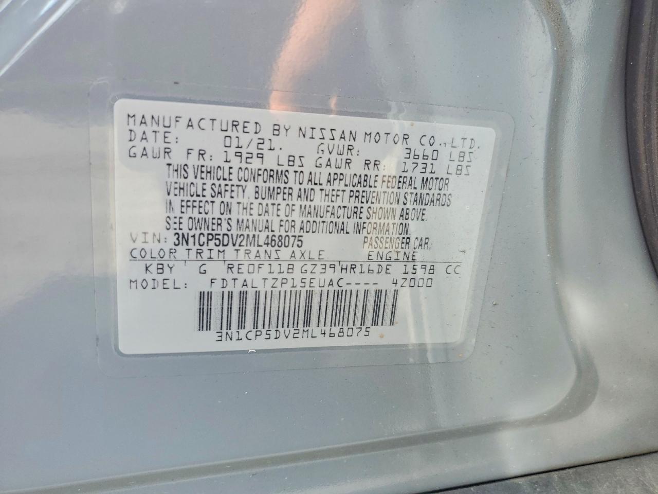 2021 NISSAN KICKS