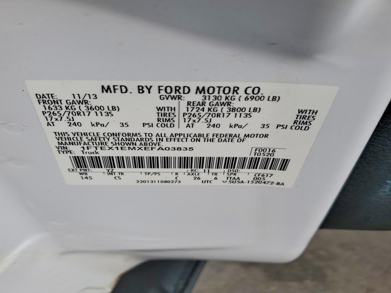 2014 FORD F150
