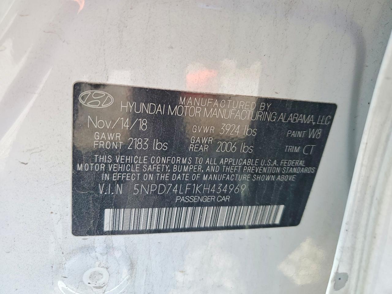 2019 HYUNDAI ELANTRA