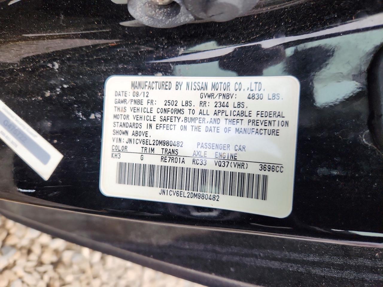 2013 INFINITI G37