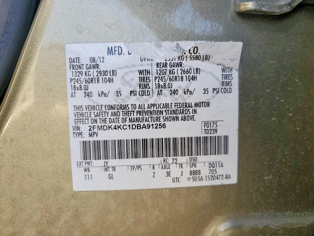 2013 FORD EDGE