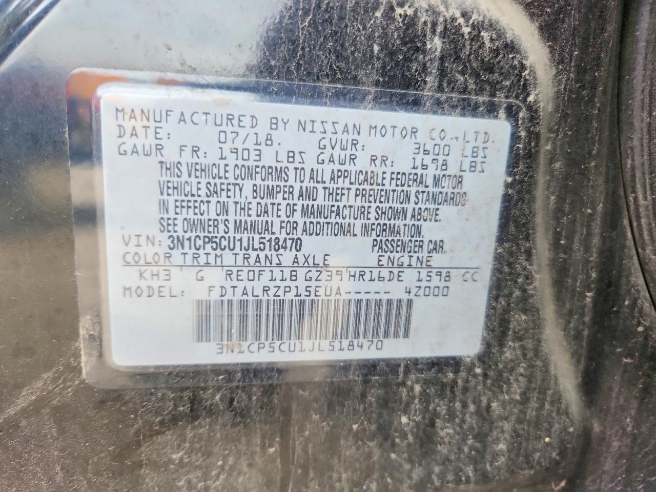 2018 NISSAN KICKS