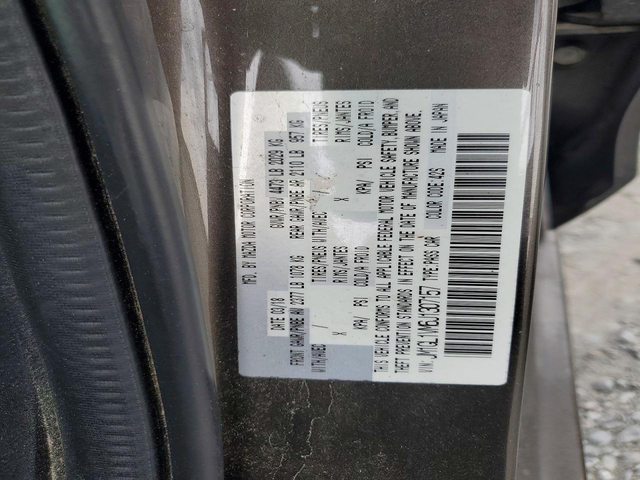 2018 MAZDA 6