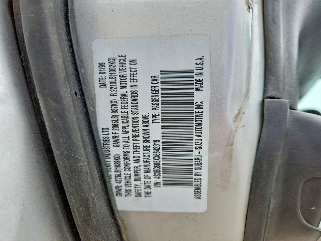 1999 SUBARU LEGACY