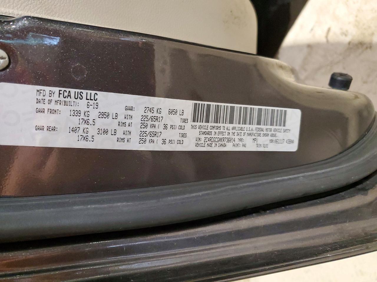 2019 DODGE CARAVAN