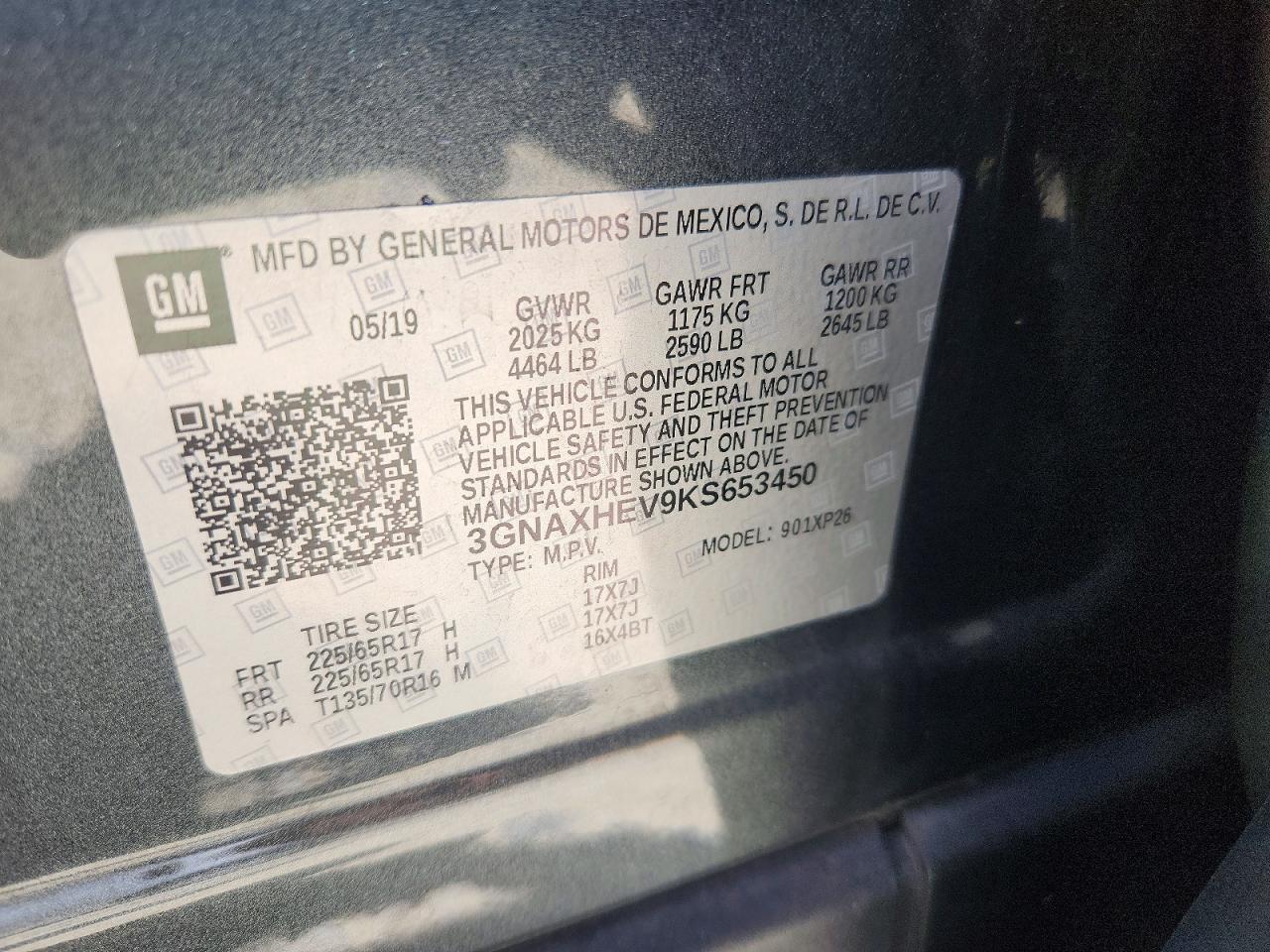 2019 CHEVROLET EQUINOX
