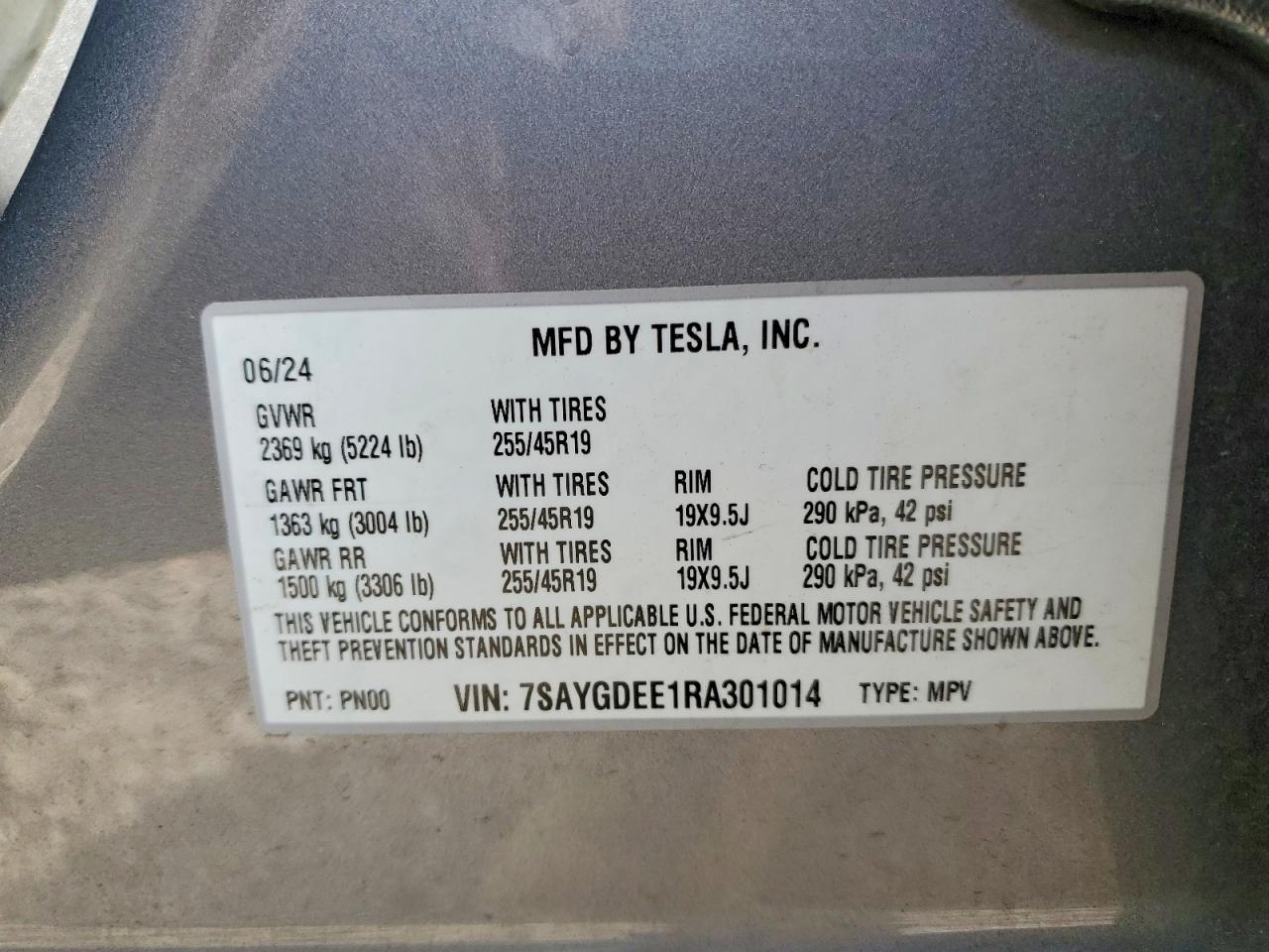 2024 TESLA MODEL Y