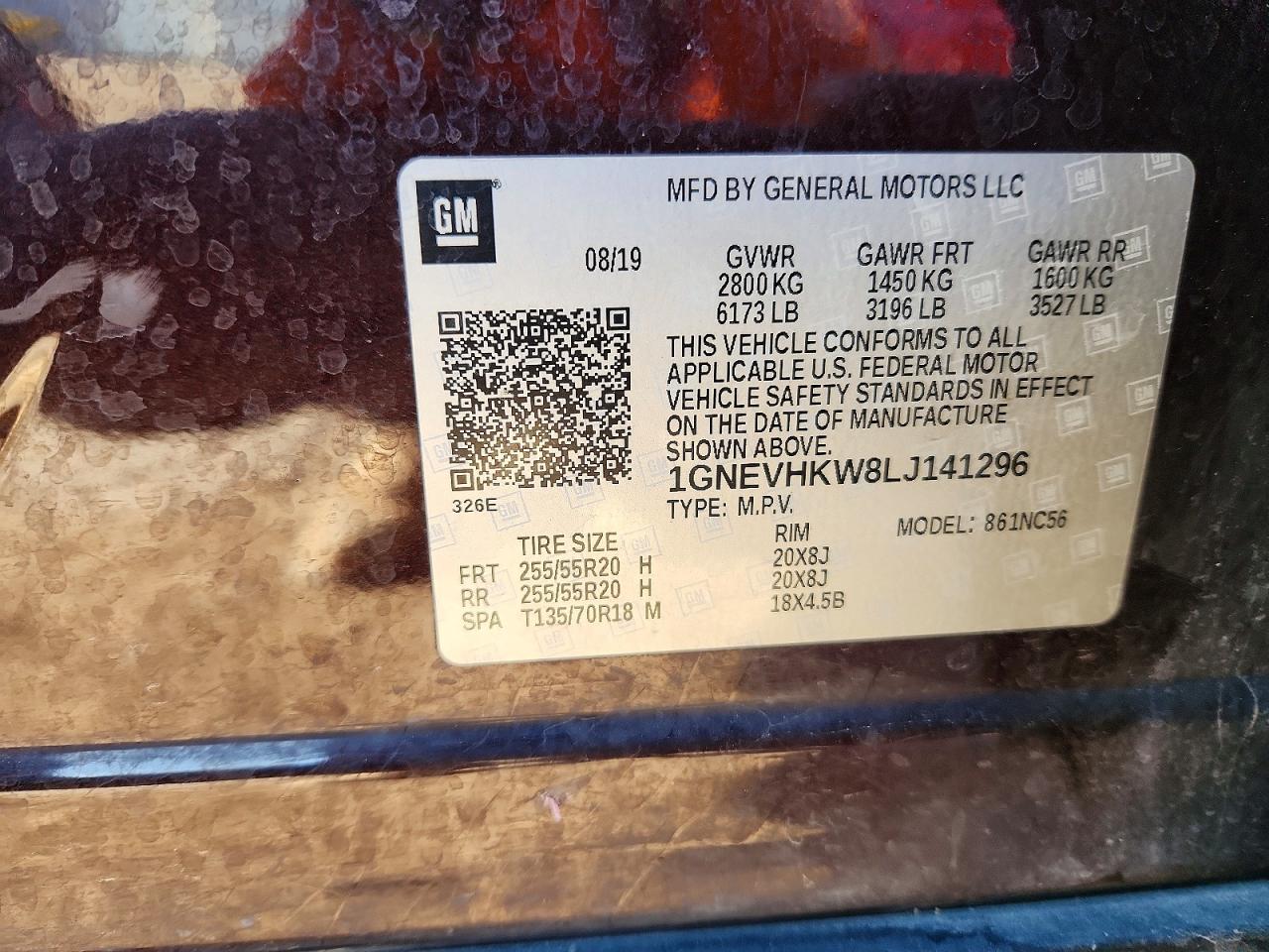 2020 CHEVROLET TRAVERSE