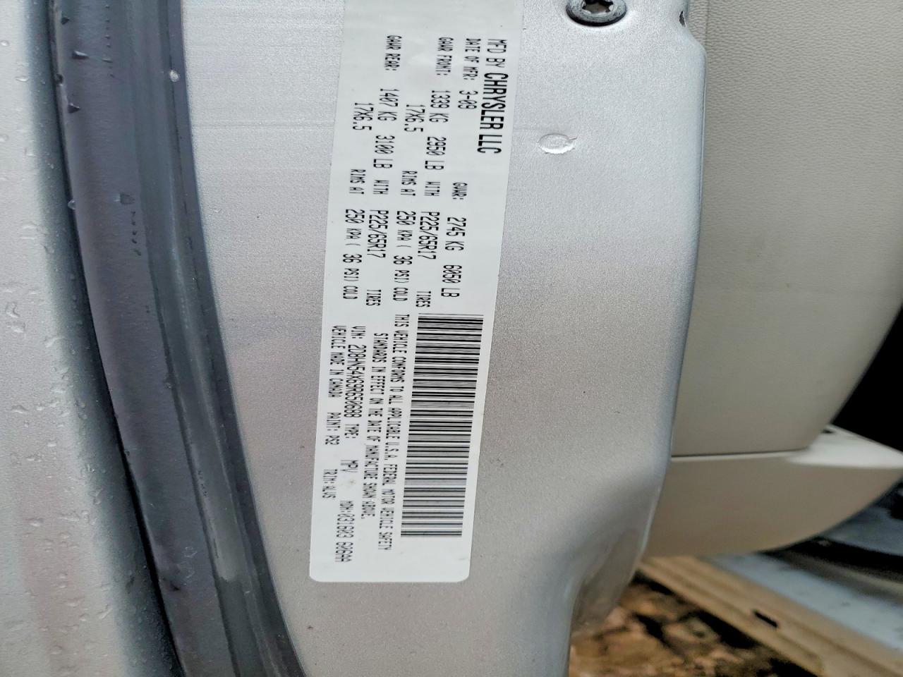 2009 DODGE CARAVAN
