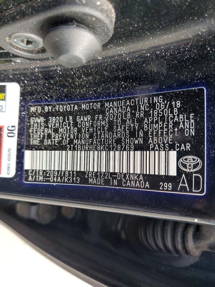 2019 TOYOTA COROLLA