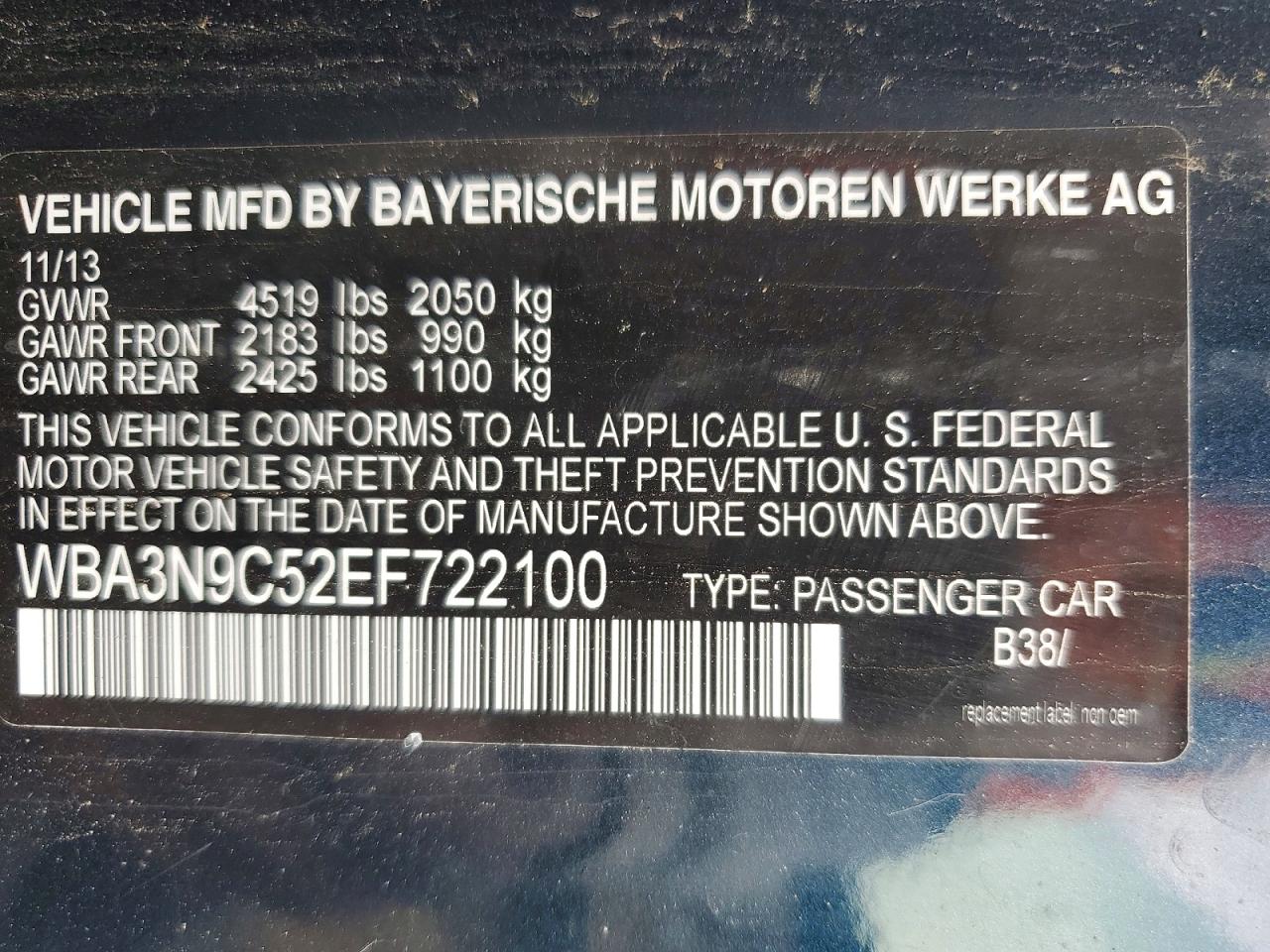 2014 BMW 4 SERIES