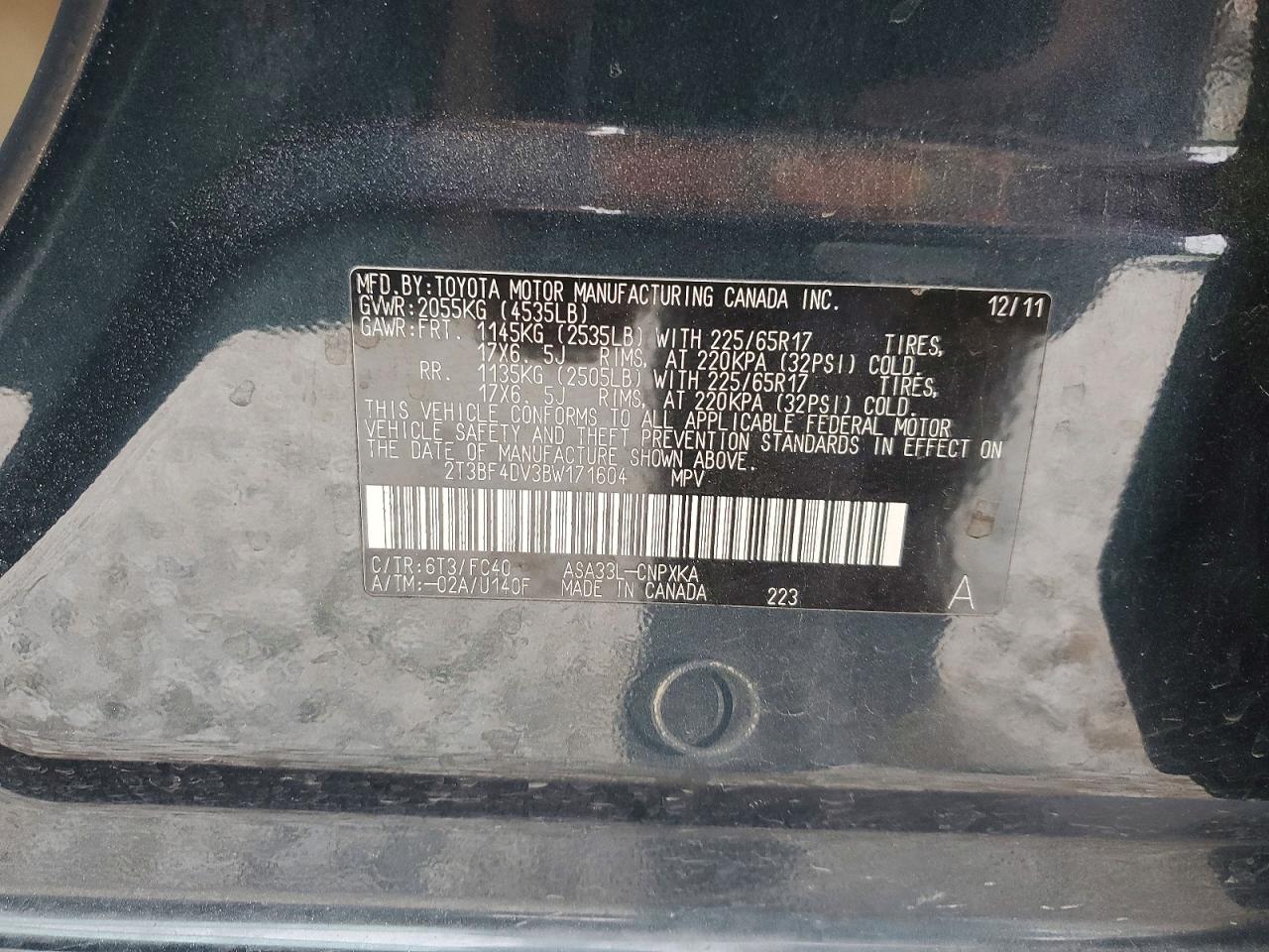 2011 TOYOTA RAV4