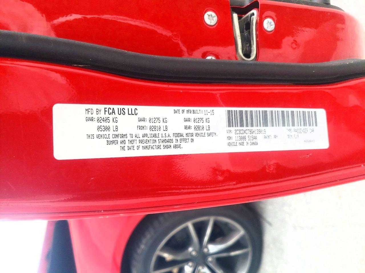 2016 DODGE CHARGER