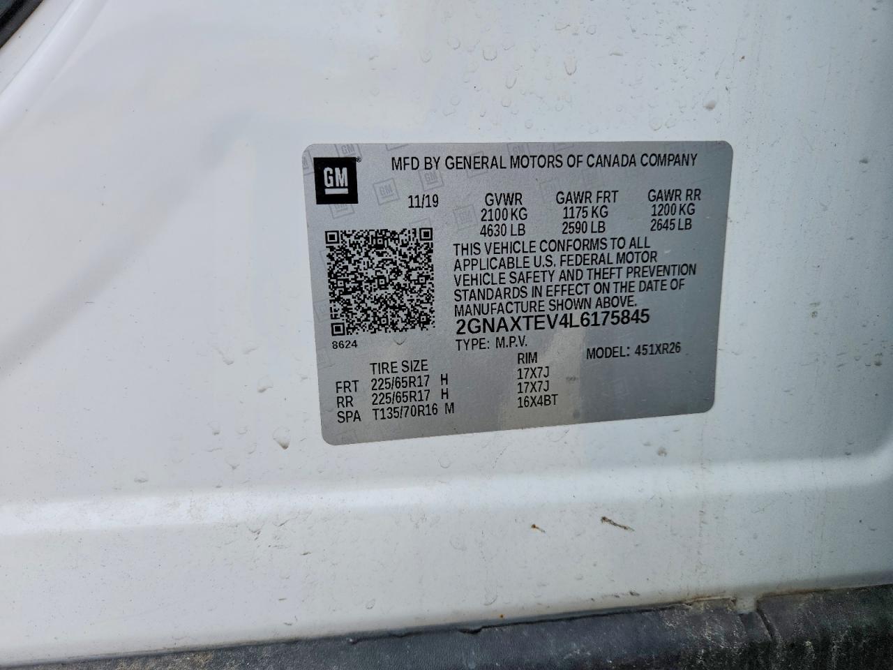2020 CHEVROLET EQUINOX