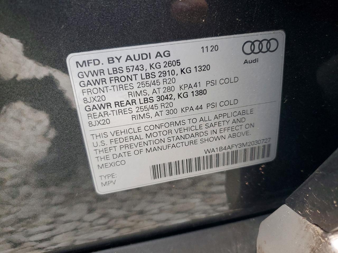 2021 AUDI SQ5