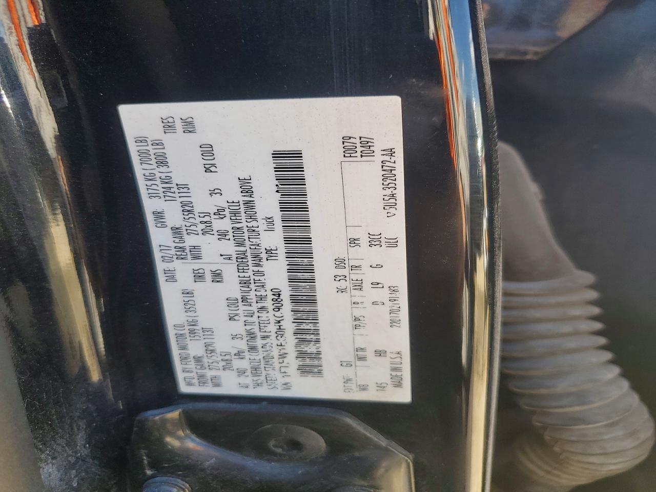2017 FORD F150