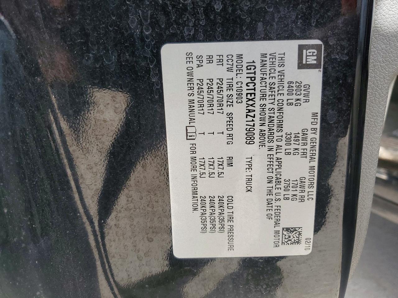 2010 GMC SIERRA