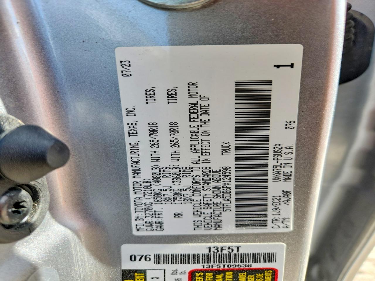2023 TOYOTA TUNDRA