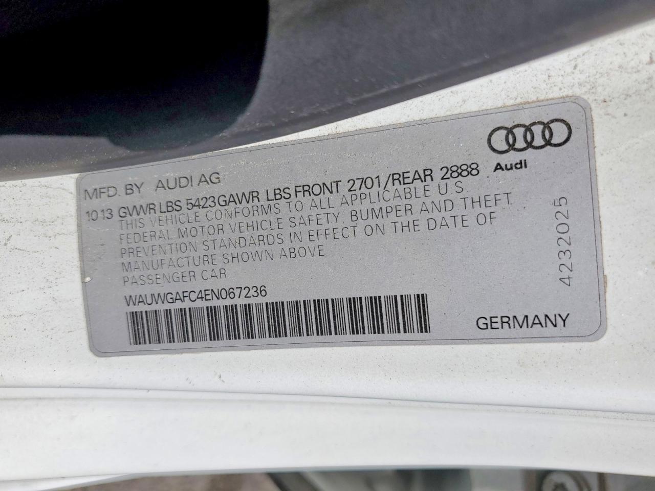 2014 AUDI A7