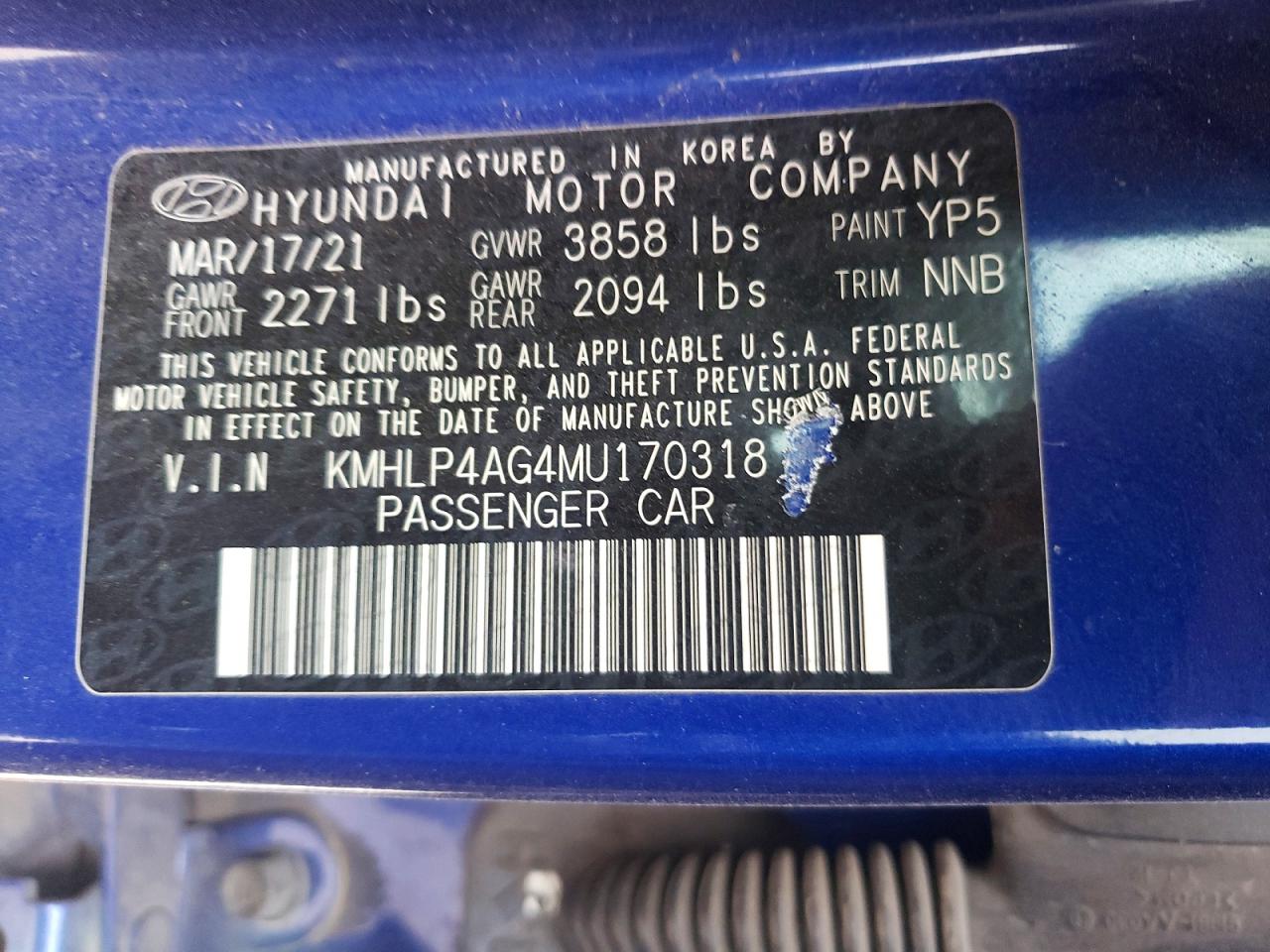 2021 HYUNDAI ELANTRA
