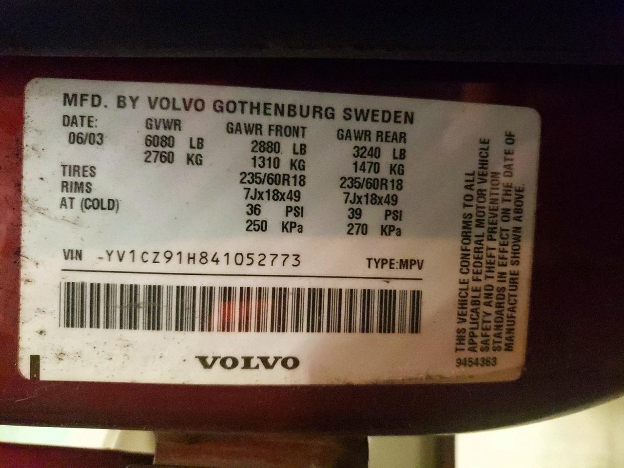 2004 VOLVO XC90