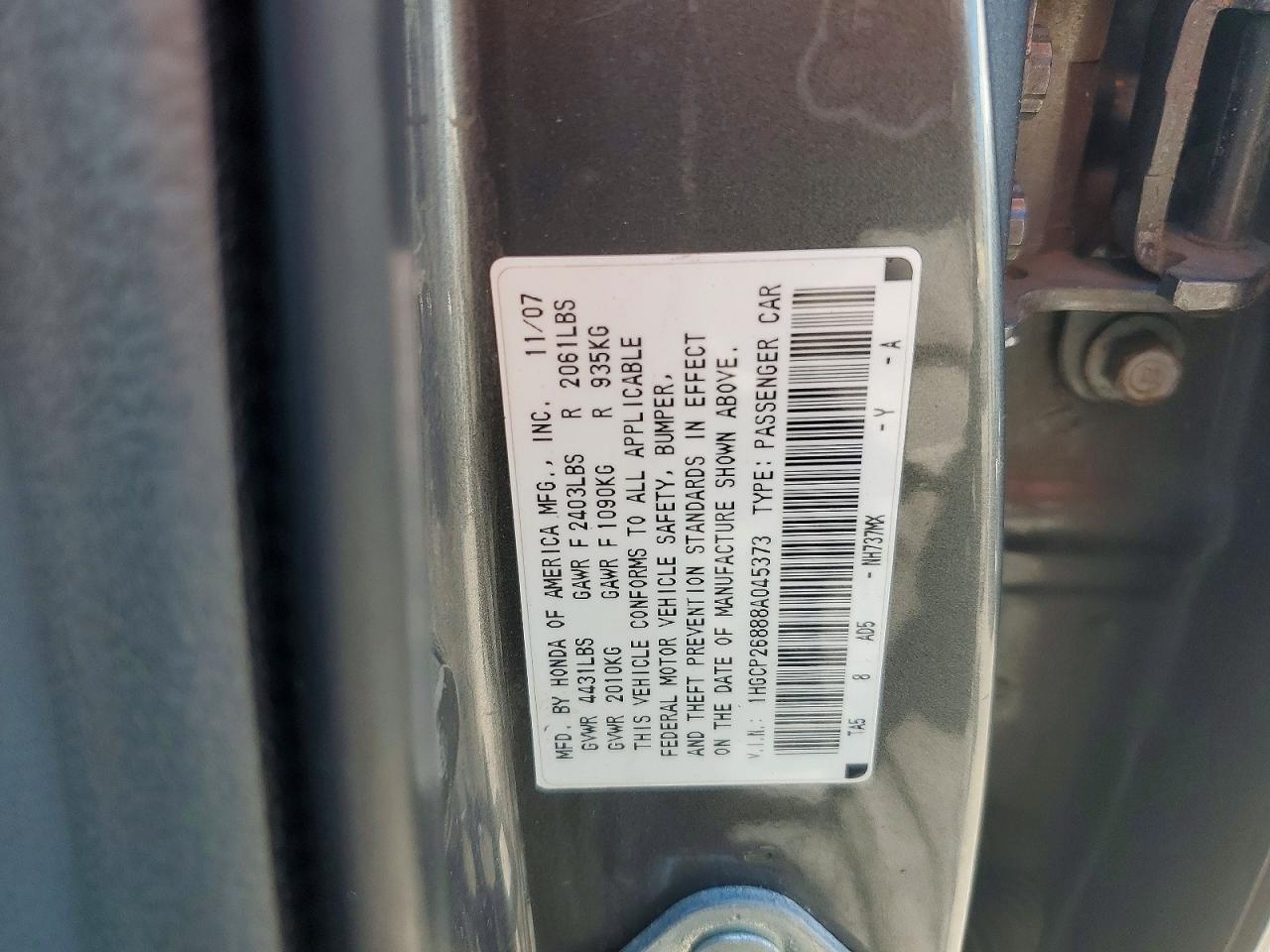 2008 HONDA ACCORD
