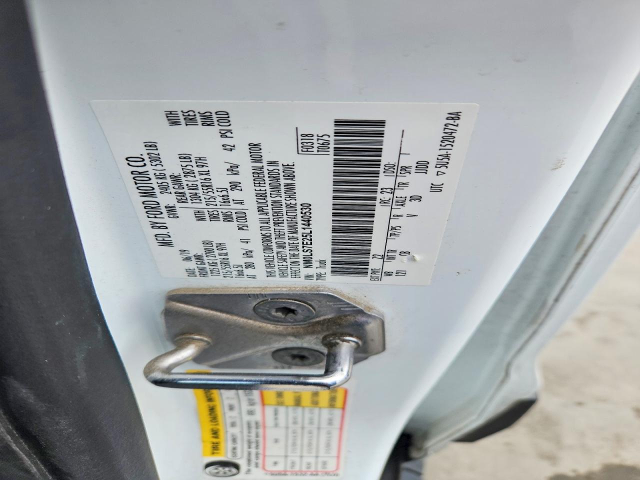 2020 FORD TRANSIT